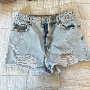 Zara high waisted jean shorts
